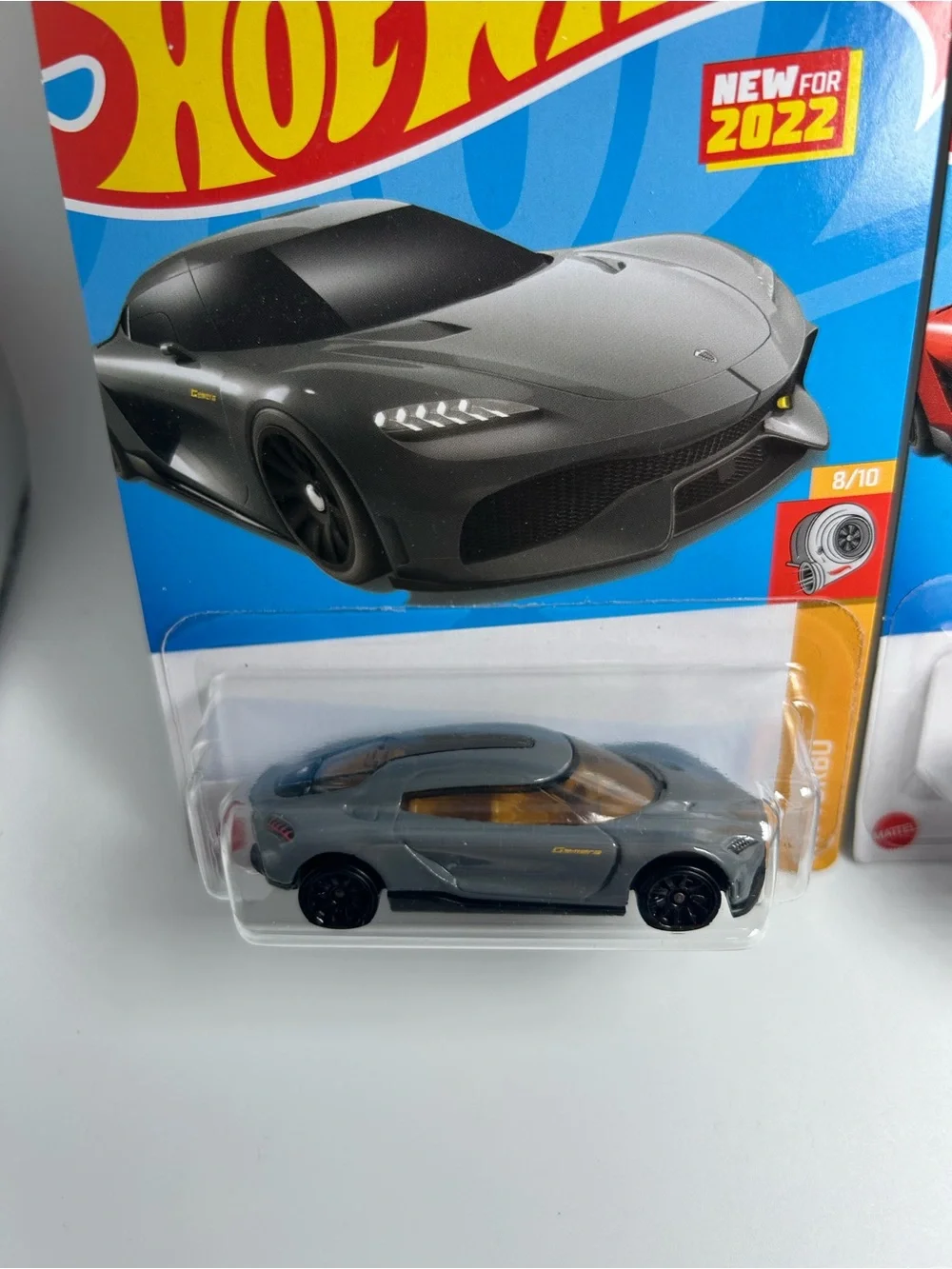 Hot Wheels Koenigsegg Lot of 2x - Koenigsegg Gemera Gray & Red 138/250 NEW 3/10